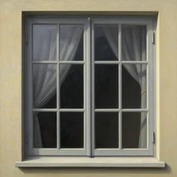 the window, painting by rene magritte, high detail, high resolution