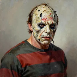 ultra realistic portrait painting of tom selleck as freddy krueger, art by frank frazetta, 4 k, ultra realistic, highly detailed, epic lighting
