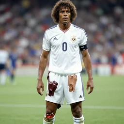 the rock johnson wearing a soccer suit