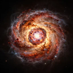 explosion of a supernova, highly detailed, photo by radio telescope