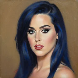 portrait of katy perry, painting by by ralph grady james, jean christian biville - n 3