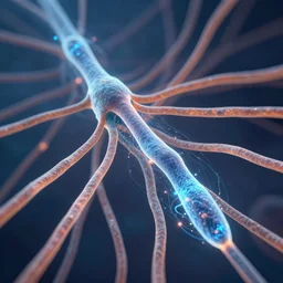 microtubules inside a neruon displaying quantum effects