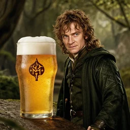 beer ad promo shoot in lord of the rings