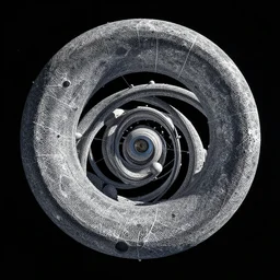 a spiral shaped orbital space habitat by moebuis and paul lehr - n 8