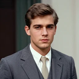 a color photograph of a very handsome young guy in the 1 9 6 8