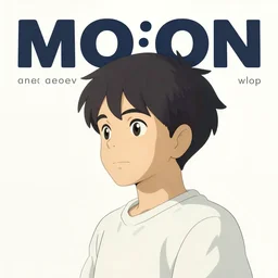 moon webtoon cover art by anton fadeev and ghibli and wlop