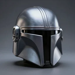 a sleek futuristic sith warrior helmet inspired by mandalorian helmet