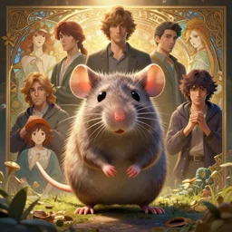 highly detailed portrait of a cute rat, unreal engine, fantasy art by greg rutkowski, loish, rhads, ferdinand knab, makoto shinkai and lois van baarle, ilya kuvshinov, rossdraws, tom bagshaw, alphonse mucha, global illumination, radiant light, detailed and intricate environment