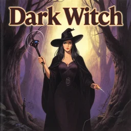 book cover for dark witch, 1 9 8 0 s