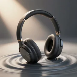 headphones doing ripples and waves