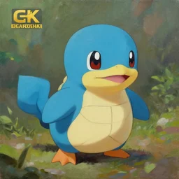 an oil painting of the pokemon oshawott, 4k