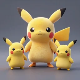 pokemon desconocidos cutie stuffed animal friends, unreal ungine 5, octane render, cinema 4 d, by deema egorov