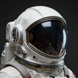 a astronaut helmet in the style of H. R. giger