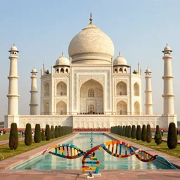 taj mahal made from dna