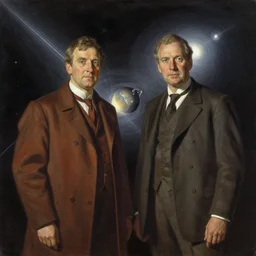 artwork in the style of chesley bonestell and in the style of finnian macmanus.