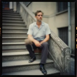 kodak portra 5 0 0, wetplate, muted colours, 2 0 0 mm lens, 1 9 3 0 s award winning vivid colour portrait of staircases by saul leiter, insanely detailed, insanely intricate, depth of field, motion blur, no people