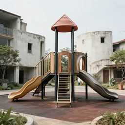 brutalist playground