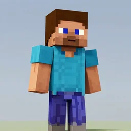 Mincraft Steve in GTA V, cover art, no text