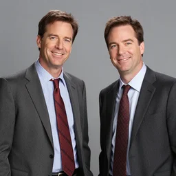 portrait photo of dwight schrute and joe lo truglio