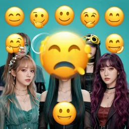 tiffany2.0, Narry, sheeple, Yzri, and the tardedgirl in an emoji portal group picture