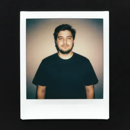 a profession studio portrait of pudge from dota2 as a real person, polaroid