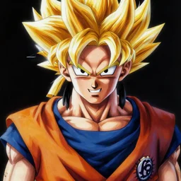 ultra realistic portrait painting of michael jackson as super saiyan goku, art by akira toriyama, 4 k, dragon ball artstyle, cel shaded, highly detailed, epic lighting