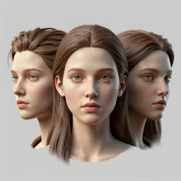 3 d face portrait of a goddess by alena aenami, charles spencelayh, octane render