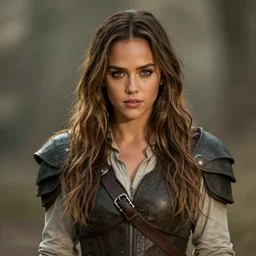 jessica alba portrait as a dnd character fantasy art.
