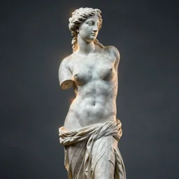 statue of venus callipygian, full body, High definition, detailed, rim light, volumetric effect,