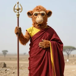 harambe dressed as an high priest