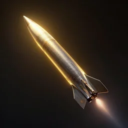 closeup of a missile flying in the space, moody, luminescent, rule of thirds, golden ratio, ambient lighting, syd mead, greg rutkowski, wlop, artgerm, artstation, highly detailed masterpiece