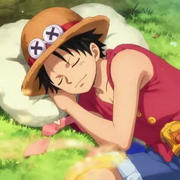 luffy sleeping