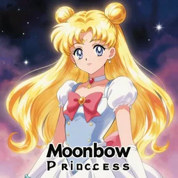 moonbow princess, colorful manga digital art