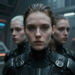 cinestill 5 0 d candid photographic portrait by steve mccurry of a feminine male android wearing black techwear on a brutalist dystopian spaceship, extreme closeup, modern cyberpunk moody emotional cinematic, liminal overgrown, 8 k, hd, high resolution, 3 5 mm, f / 3 2, ultra realistic faces, ex machina