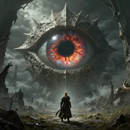 the eye of sauron, shadow of mordor, lord of the rings, jrr tolkien, hd, 8 k rpg, dungeons and dragons, elden ring, adventure, environment, smooth, sharp focus, deviantart, artstation