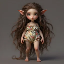 cute neanderthal woman with a beautiful face and eyes, long hair, wearing a flowery romper, long legs, fantasy, intricate, full body shot, sexy, highly detailed, digital painting, artstation, concept art, wallpaper, smooth, sharp focus, realistic photo by artgerm and greg rutkowski and alphonse mucha