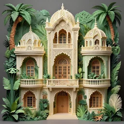 1 3 3 3 building, jungle, kirigami, dichromatism, paradox, volumetric light, insanely detailed and intricate, hypermaximalist, elegant, ornate, hyper realistic, super detailed, by remedios varo uranga aw 8 df 7 9 g