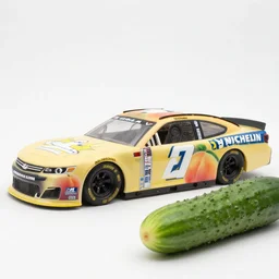 michelin star photography of a peach and cucumber nascar, courtesy mbari,