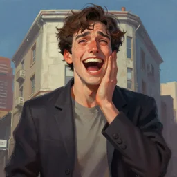 the biggest loser in the building, laughingstock, public shame, strange emotions, disrupted mental state, digital painting, masterpiece, trending on artstation, 4k wallpaper