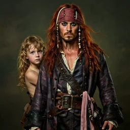 portrait painting of 2 5 years old rugged masculine muscular male pirate long long hair soft hair flowing hair crimson hair upper body only unbuttoned long coat waist sash rugged handsome romanticism unreal render cinematic lighting art 1 9 2 0 period drama by bussiere rutkowski andrea rocha