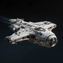 spaceship from the movie dune, 2 0 2 1 cinematic 4 k framegrab, intricate abstract spaceship floating detailed in the dark