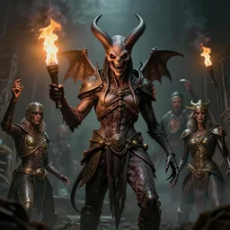 airbrush baphomet, mojo world, syd mead, enric torres, alberto bontempi, feng zu hyper realism, narrative light, muted colors, epic, hyper detailed, awe inspiring, award winning horror, torch lighting, hyper realism, cinematical