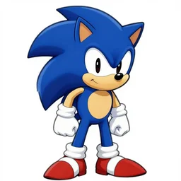 sonic the hedgehog vector art, sharp line art