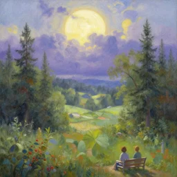 the end of the world in the style of Thomas Kinkade
