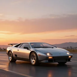 1 9 7 2 monte carlo automobile, sunset lighting, hyperrealism, futurism 4 k, octane render