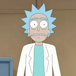 Character portrait of Abe Shinzo as Rick and Morty