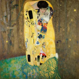 detailed painting of a dreamy woman in a romantic forest with mathematical drawings of geometrical networks, 4 k, by waterhouse, mucha, klimt
