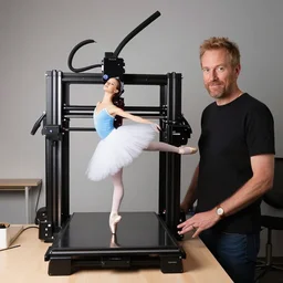 3 d printer guy josef prusa as a ballerina