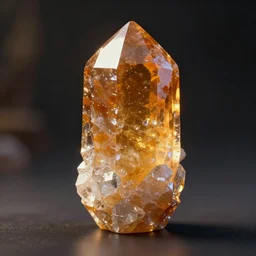 one great swarovsci crystal made of marmalade, realistic, cinematic lighting, photography, medium full shot, no blur, rendered in 3 ds max