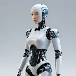 A female humanoid robot, lof of details, 4k